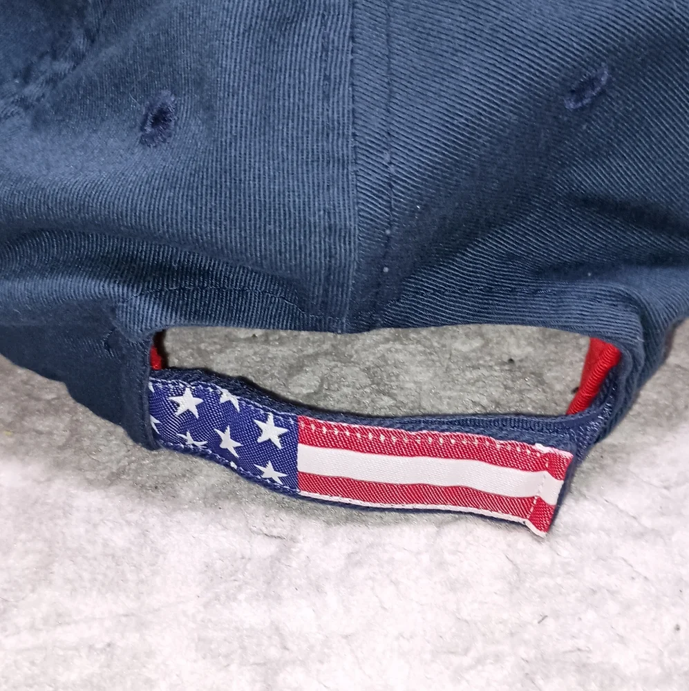 LiLo Collections Navy Red Equestrian Cotton Ball cap